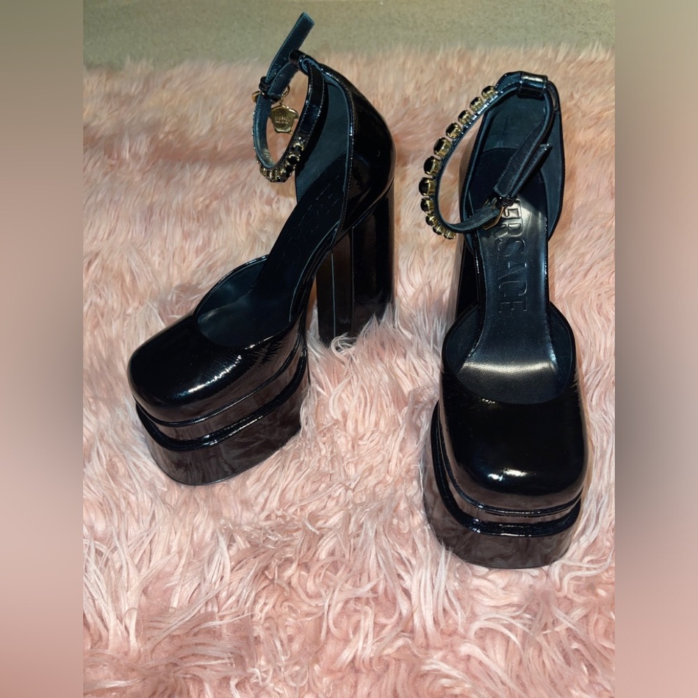 Black Versace Heels